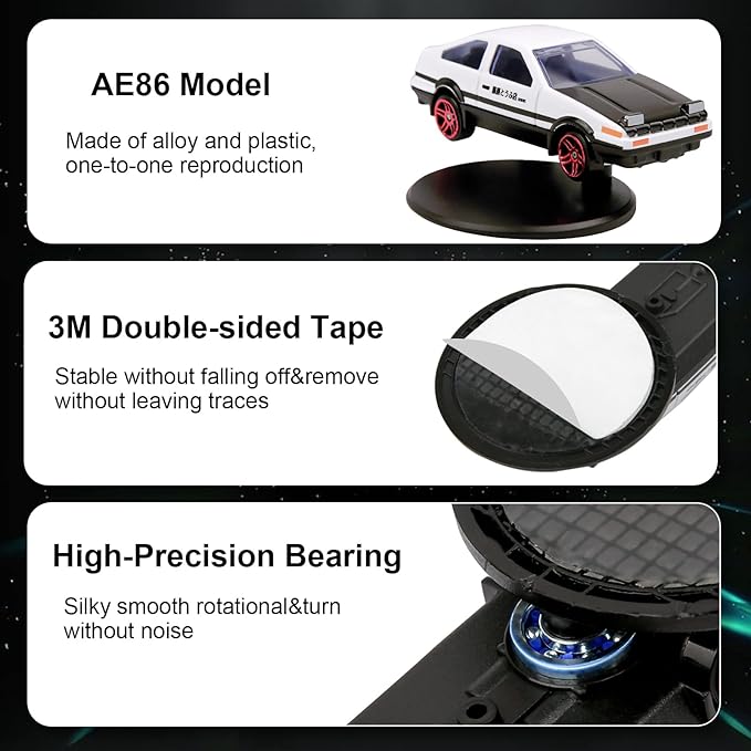 ๐ AE86 Dashboard Spinner โ Add Style & Kinetic Fun to Your Car!