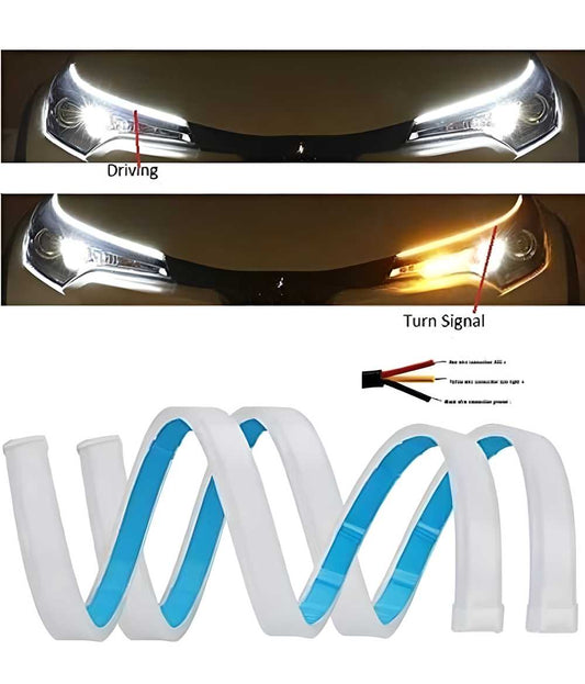 🚘 DRL Turn Signal LED Strip (12V) – Pack of 2