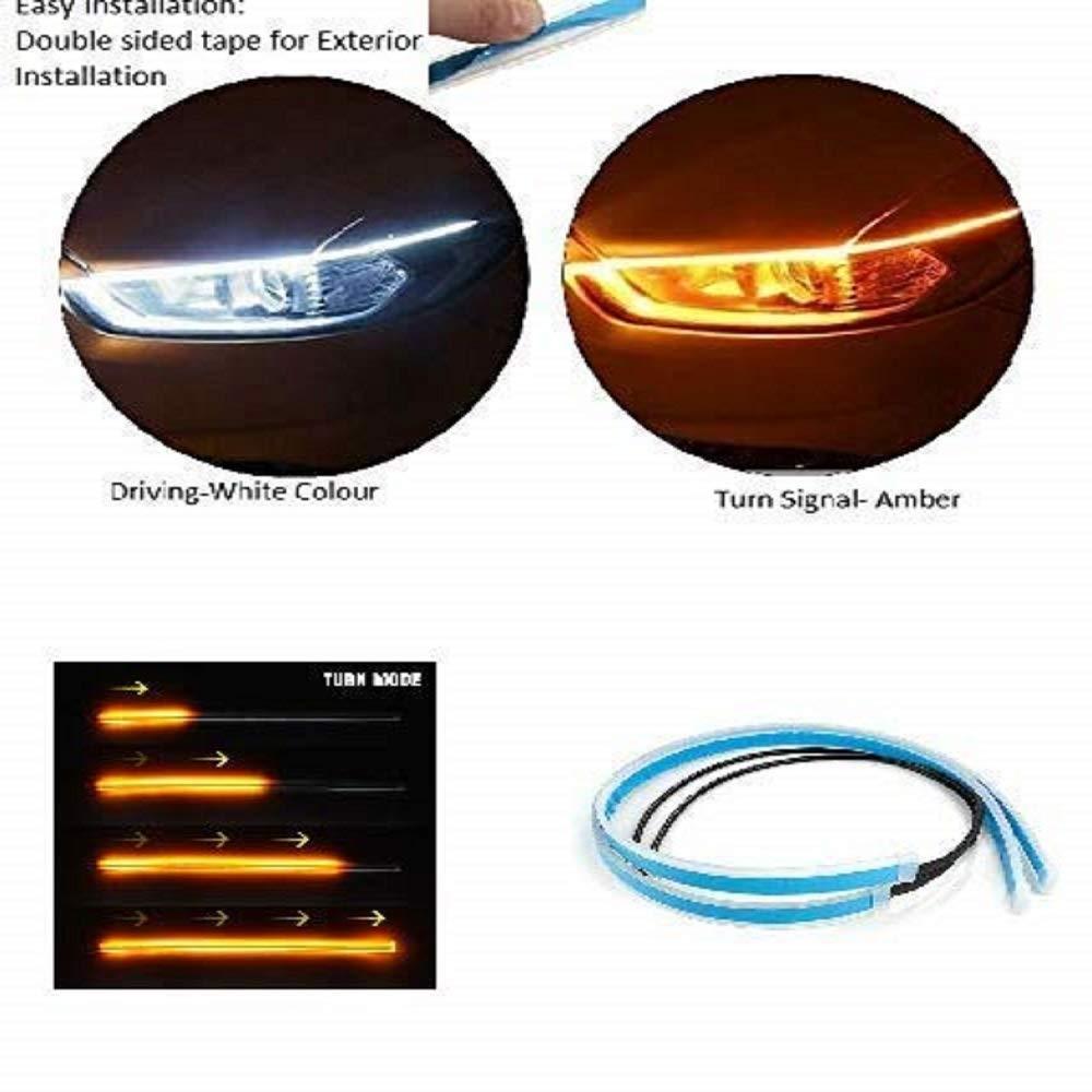 ๐ DRL Turn Signal LED Strip (12V) โ Pack of 2