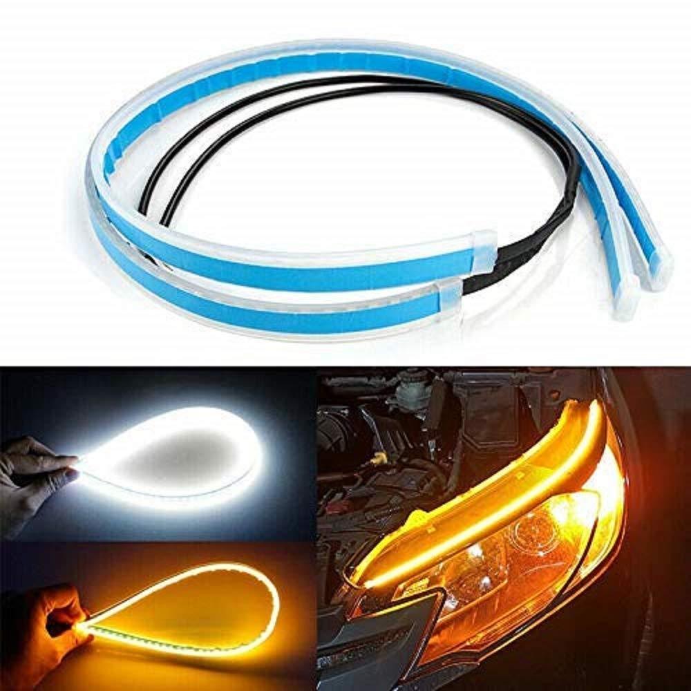 ๐ DRL Turn Signal LED Strip (12V) โ Pack of 2