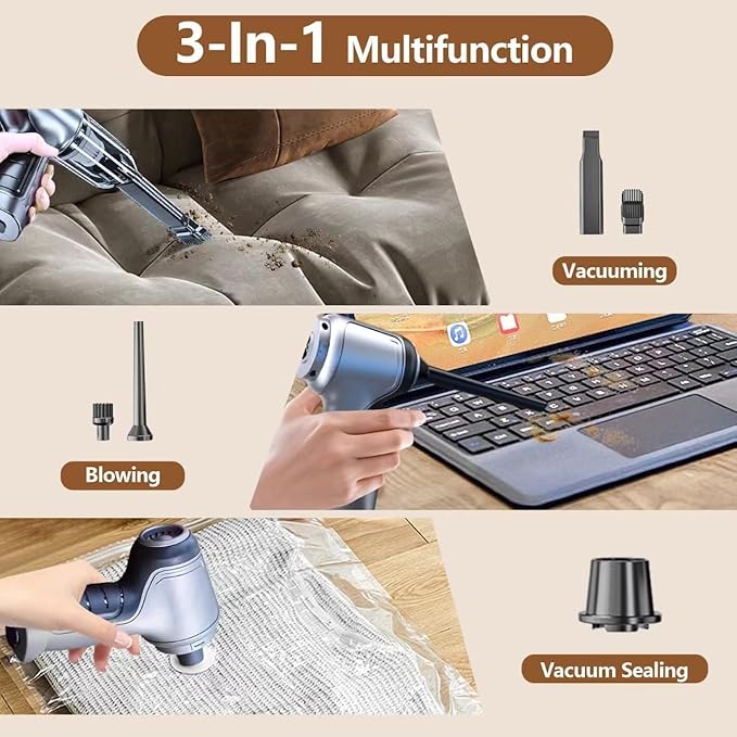 ✨ Wireless Handheld Car Vacuum Cleaner & Blower — Drive Clean, Anywhere!