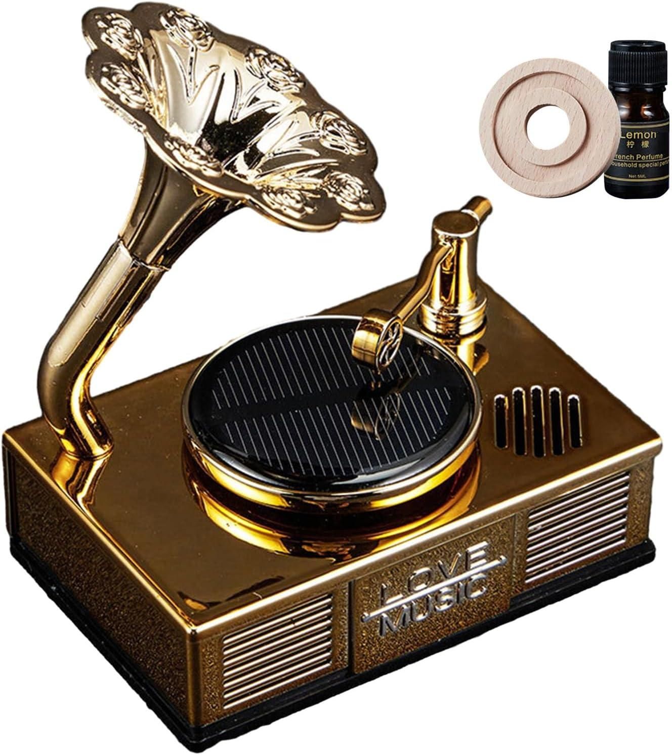 🎶 Car Vintage Phonograph Record Player – Long-Lasting Fragrance with Retro Flair