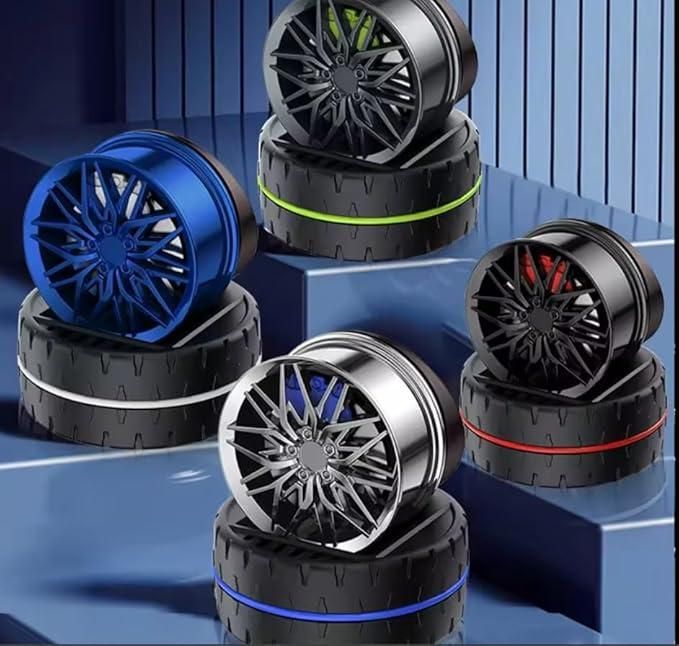 🌬️ Car Aromatherapy Solar Powered Wheel – Spinning Style Meets Lasting Fragrance