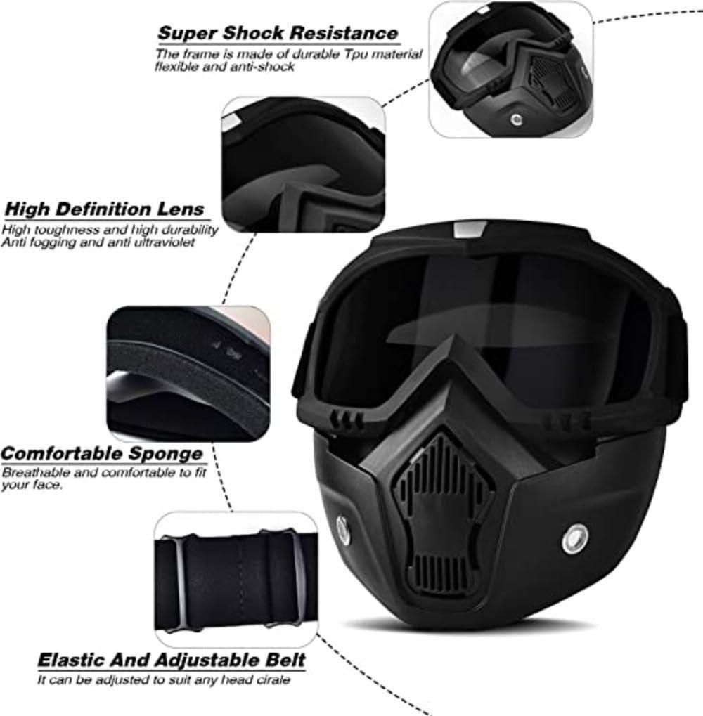 🕶️ Goggle Mask – Anti-Scratch & UV Protective