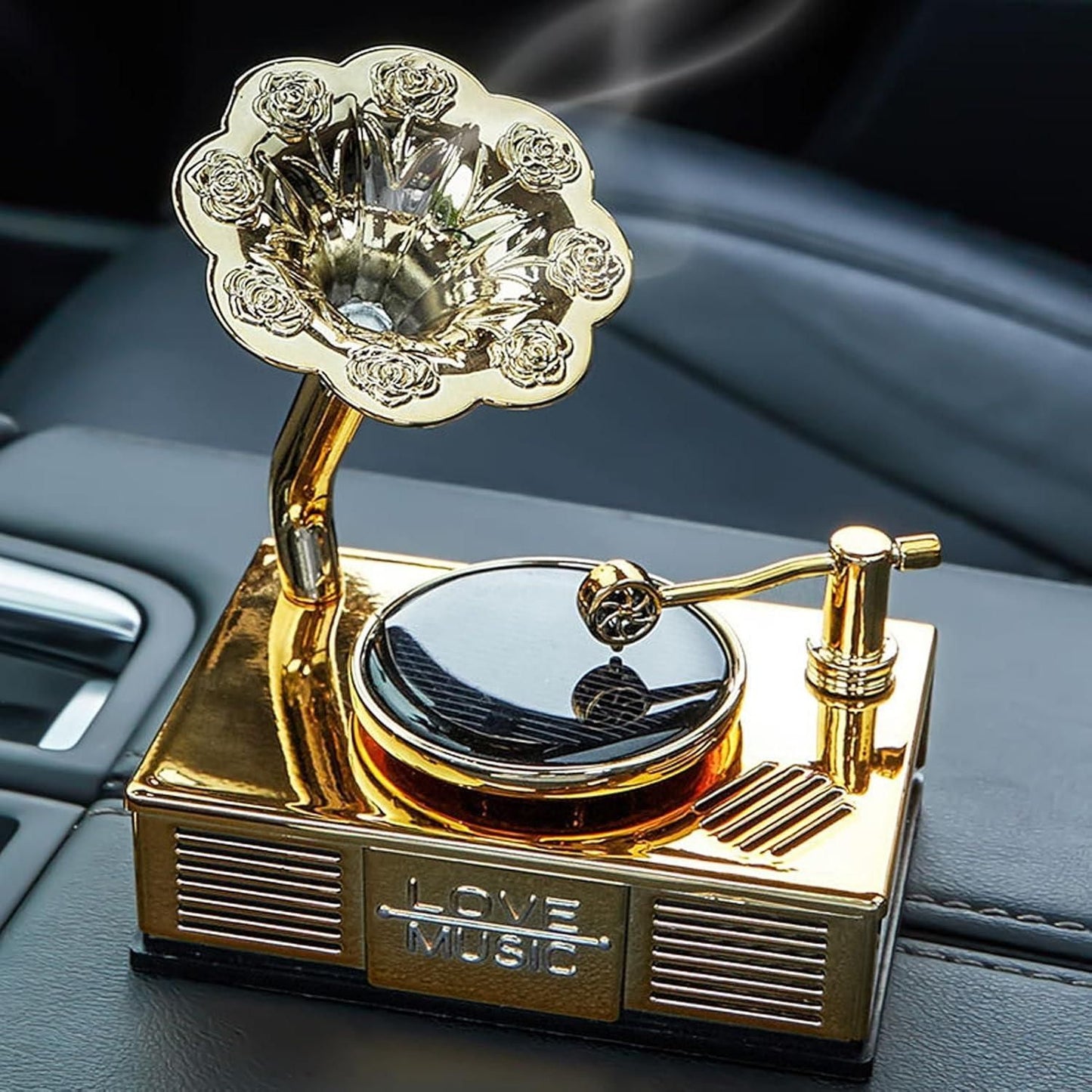 🎶 Car Vintage Phonograph Record Player – Long-Lasting Fragrance with Retro Flair
