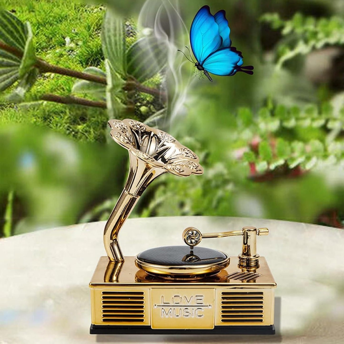 🎶 Car Vintage Phonograph Record Player – Long-Lasting Fragrance with Retro Flair