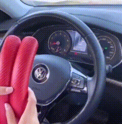 🏎️ New Carbon Fiber ABS Texture Steering Wheel Grip Cover
